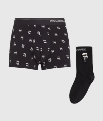 Coffret cadeau Ikon comprenant un caleçon et des chaussettes