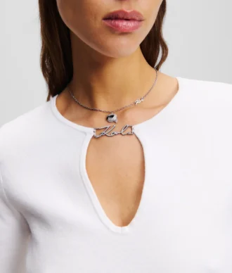 COLLIER À BRELOQUE IKON PAVÉ