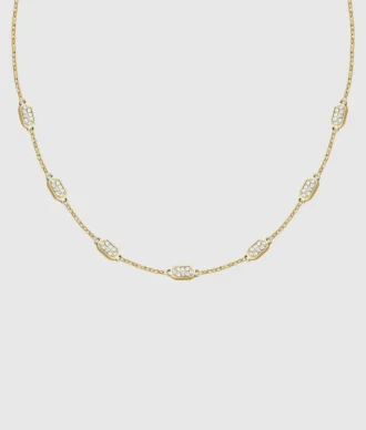 Collier à maillons en cristal