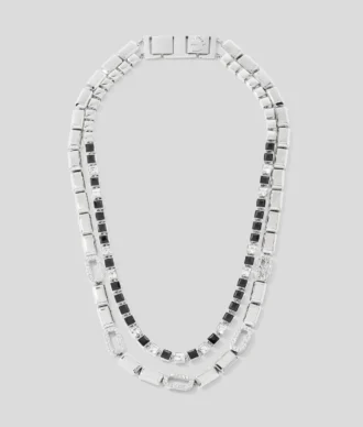 COLLIER SIGNATURE PAVÉ DE CRISTAUX