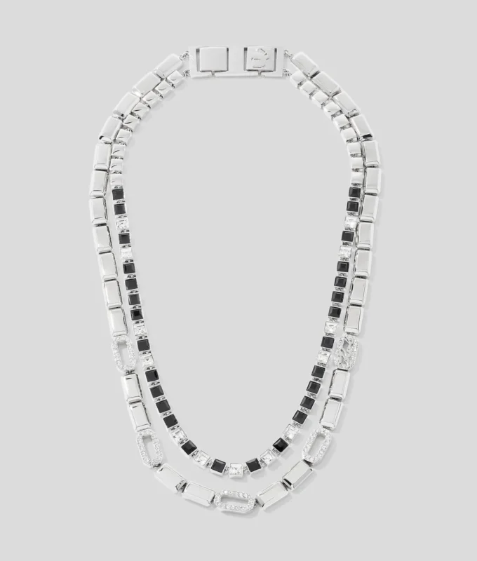 COLLIER SIGNATURE PAVÉ DE CRISTAUX COLLIER SIGNATURE PAVÉ DE CRISTAUX