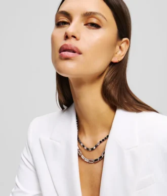 COLLIER SIGNATURE PAVÉ DE CRISTAUX