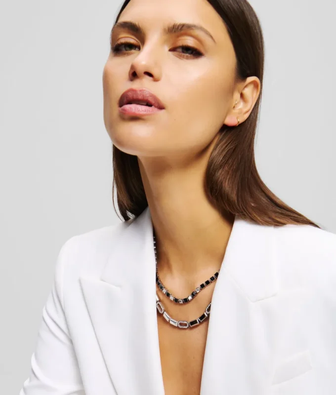 COLLIER SIGNATURE PAVÉ DE CRISTAUX COLLIER SIGNATURE PAVÉ DE CRISTAUX