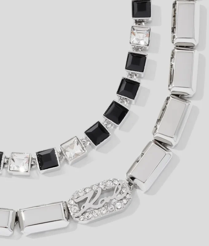 COLLIER SIGNATURE PAVÉ DE CRISTAUX COLLIER SIGNATURE PAVÉ DE CRISTAUX