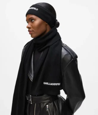 Ensemble cadeau comprenant un bandeau et une écharpe à logo