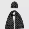 Ensemble écharpe et bonnet à logo Ensemble écharpe et bonnet à logo