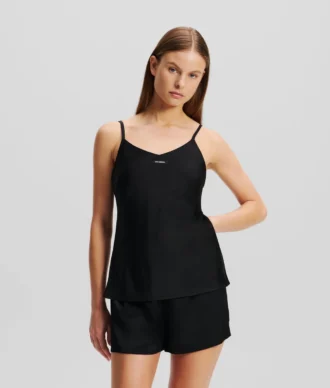 ENSEMBLE DE PYJAMA EN SATIN AVEC LOGO