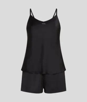 ENSEMBLE DE PYJAMA EN SATIN AVEC LOGO