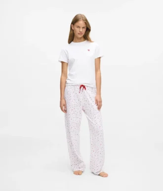 Ensemble pyjama à imprimé cœur