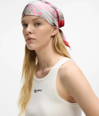 Foulard bandana à imprimé graffiti