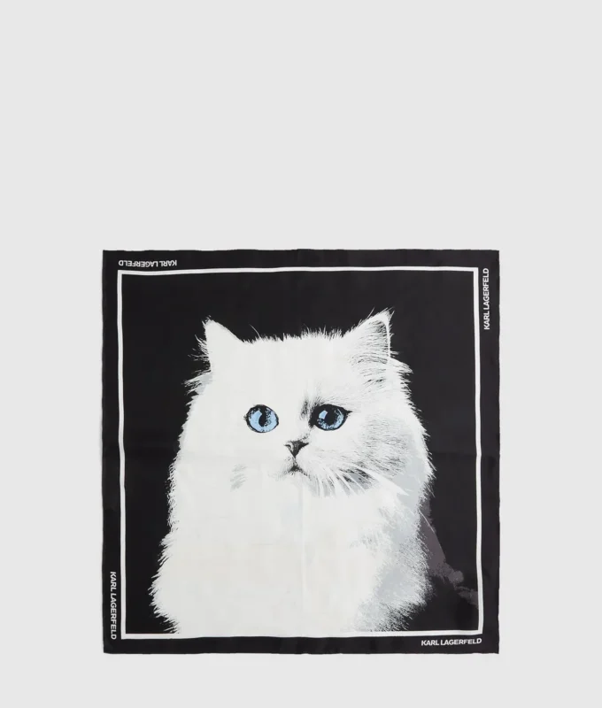 Foulard en soie Ikon Choupette Foulard en soie Ikon Choupette