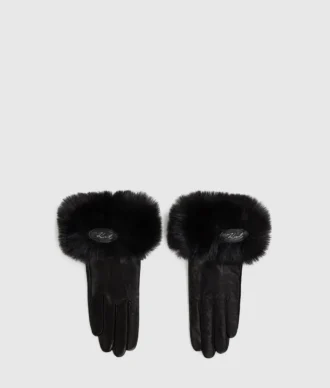 Gants en fausse fourrure K/Signature