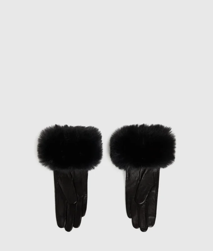 Gants en fausse fourrure K/Signature Gants en fausse fourrure K/Signature