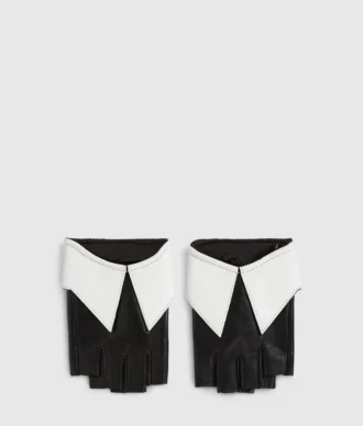 Gants sans doigts à col