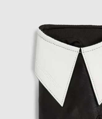 Gants sans doigts à col