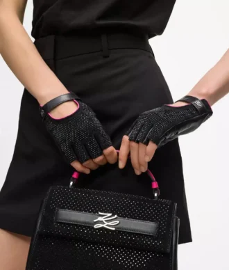 Gants sans doigts exclusifs K/Autograph en strass