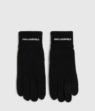Gants tricotés avec logo
