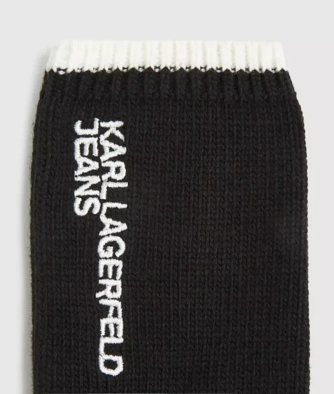 Gants tricotés avec logo Gants tricotés avec logo