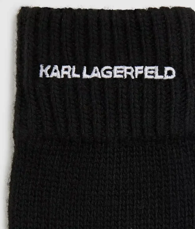 Gants tricotés avec logo Gants tricotés avec logo
