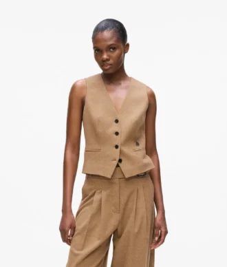 Gilet en laine mélangée
