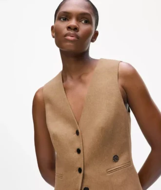 Gilet en laine mélangée