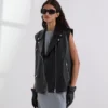 GILET EN SIMILI CUIR GILET EN SIMILI CUIR