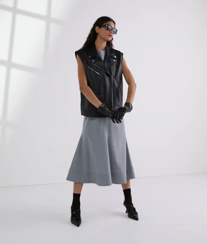 GILET EN SIMILI CUIR GILET EN SIMILI CUIR