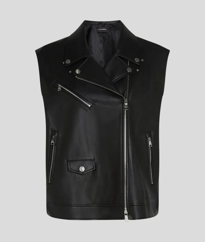 GILET EN SIMILI CUIR GILET EN SIMILI CUIR