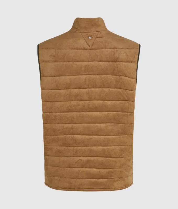 Gilet matelassé en simili-suède Gilet matelassé en simili-suède