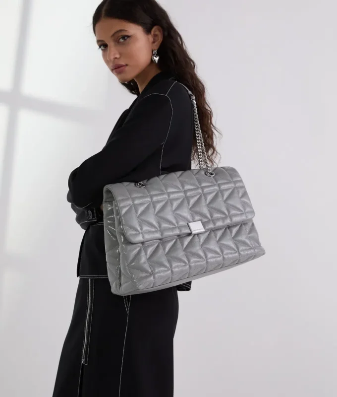 GRAND SAC À BANDOULIÈRE BRILLANT K/KUILT