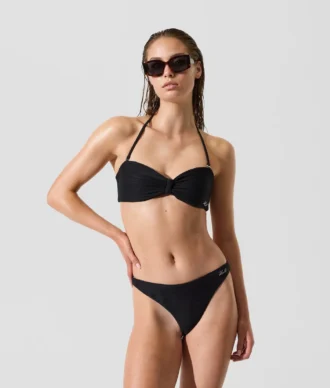 HAUT DE BIKINI BANDEAU CÔTELÉ