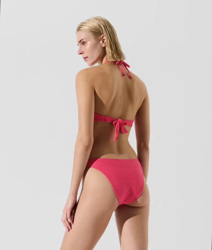 HAUT DE BIKINI BANDEAU CÔTELÉ
