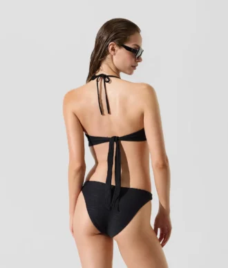 HAUT DE BIKINI BANDEAU CÔTELÉ