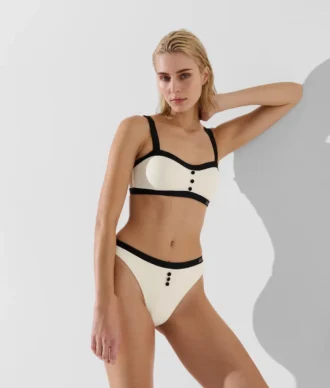 HAUT DE BIKINI BANDEAU MONOCHROME