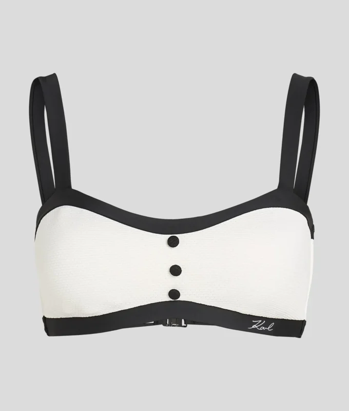 HAUT DE BIKINI BANDEAU MONOCHROME HAUT DE BIKINI BANDEAU MONOCHROME