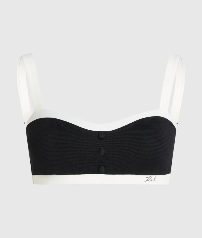 HAUT DE BIKINI BANDEAU MONOCHROME