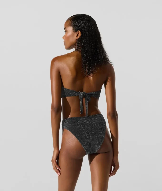 Haut de bikini bandeau métallisé Haut de bikini bandeau métallisé