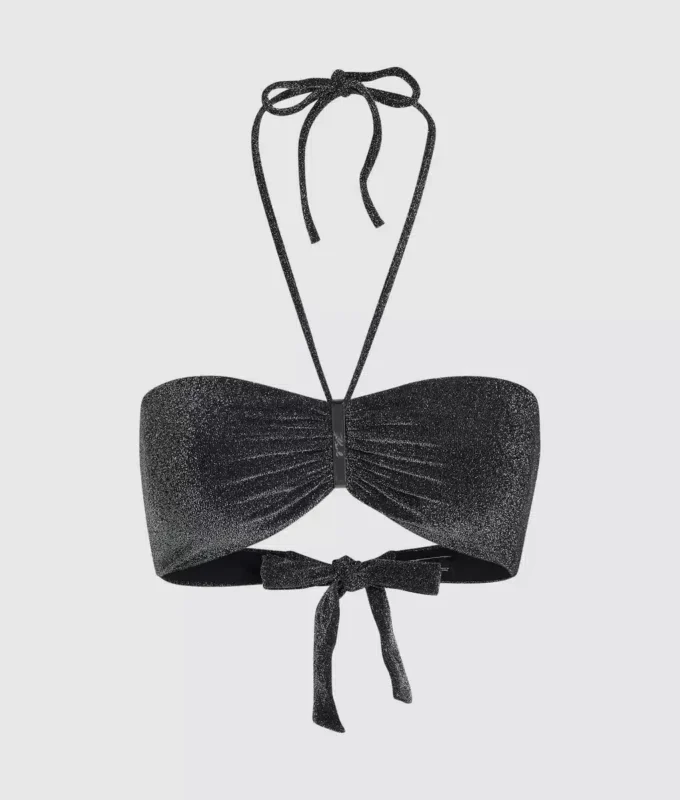 Haut de bikini bandeau métallisé Haut de bikini bandeau métallisé