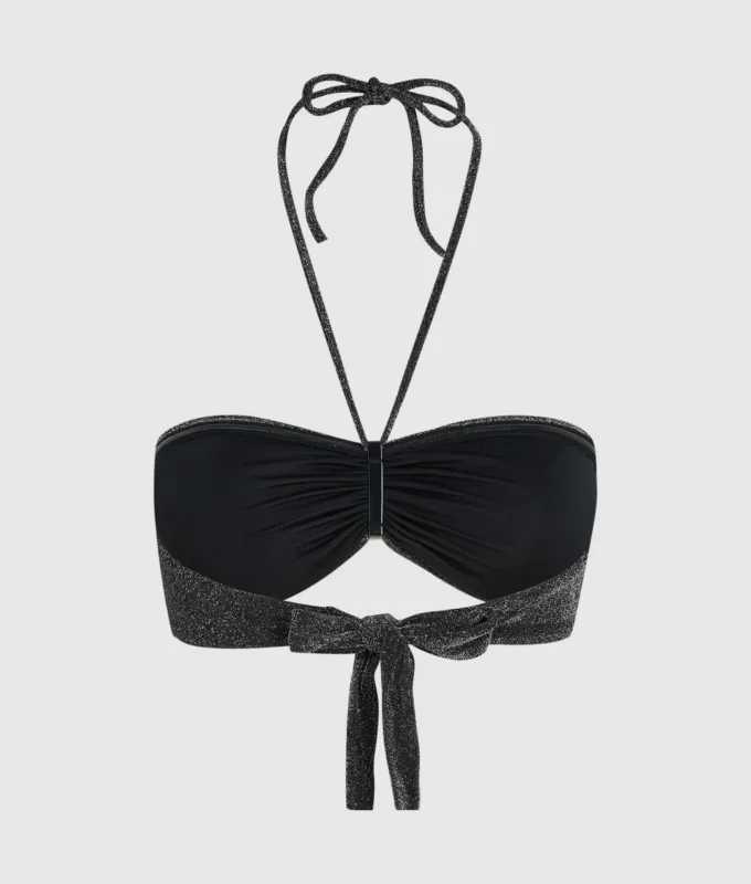 Haut de bikini bandeau métallisé Haut de bikini bandeau métallisé