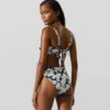 Haut de bikini à imprimé éventail