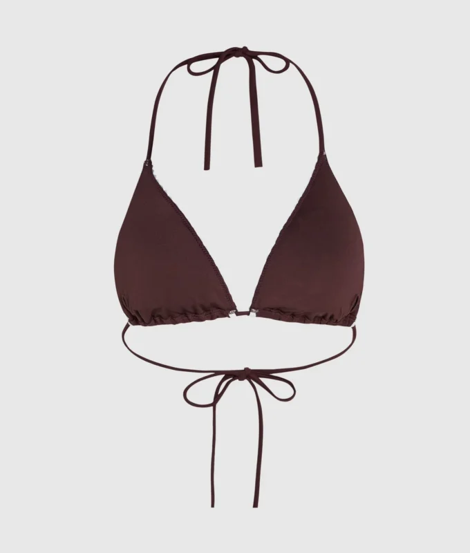 Haut de bikini triangle festonné Haut de bikini triangle festonné