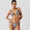 HAUT DE BIKINI TRIANGLE À RAYURES IKON HAUT DE BIKINI TRIANGLE À RAYURES IKON