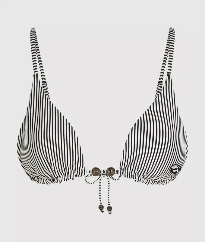 HAUT DE BIKINI TRIANGLE À RAYURES IKON HAUT DE BIKINI TRIANGLE À RAYURES IKON