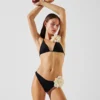 HAUT DE MAILLOT DE BAIN TRIANGLE À FLEURS HAUT DE MAILLOT DE BAIN TRIANGLE À FLEURS