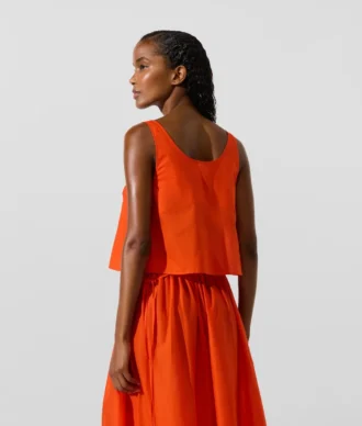 Haut de plage à nouer sur le devant