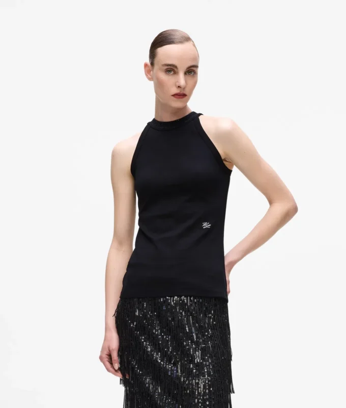 Haut dos nu orné de strass Haut dos nu orné de strass