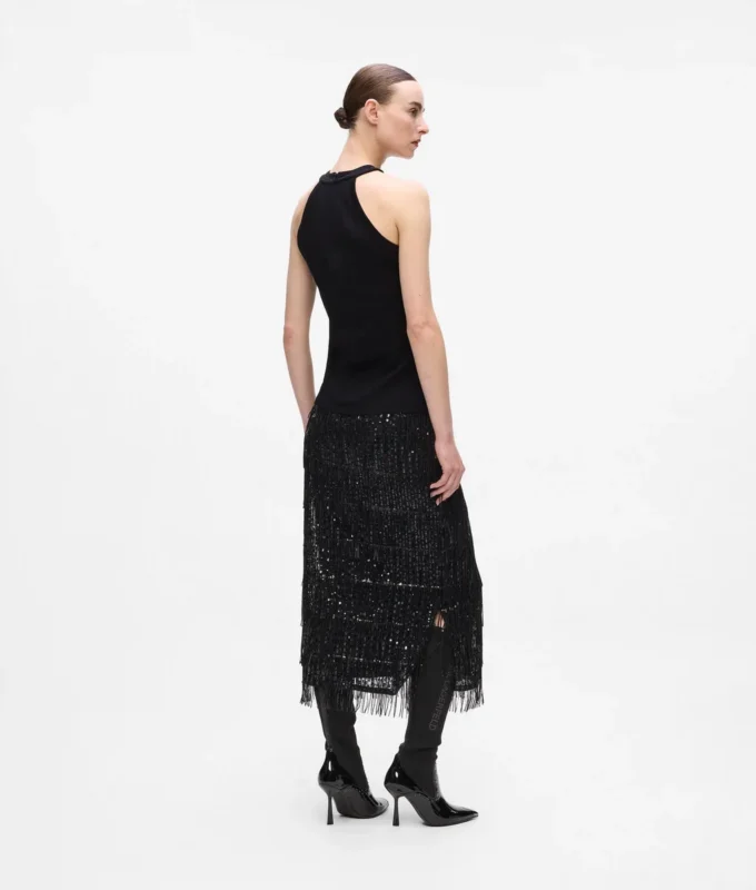 Haut dos nu orné de strass Haut dos nu orné de strass