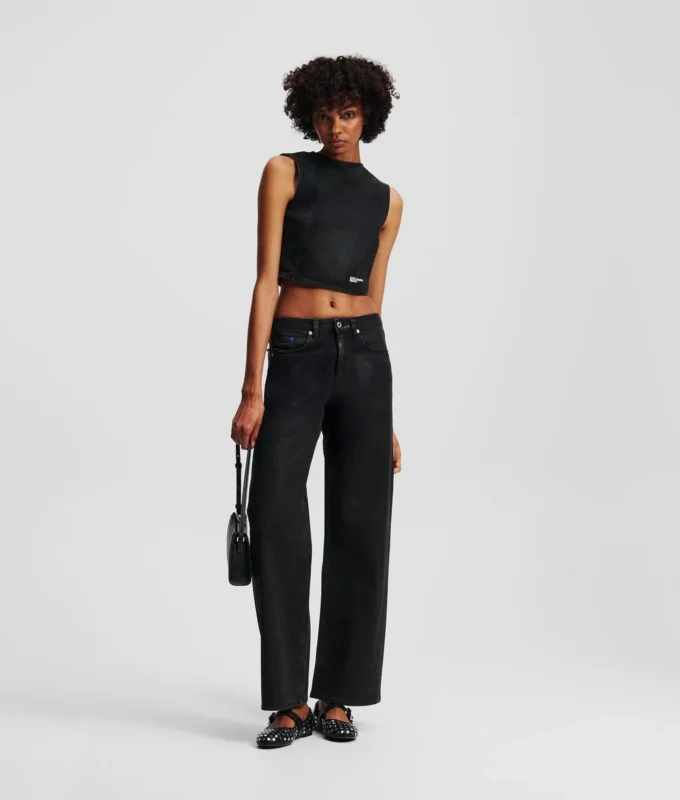 HAUT EN DENIM ENDUIT HAUT EN DENIM ENDUIT