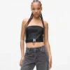 Haut en simili cuir Haut en simili cuir