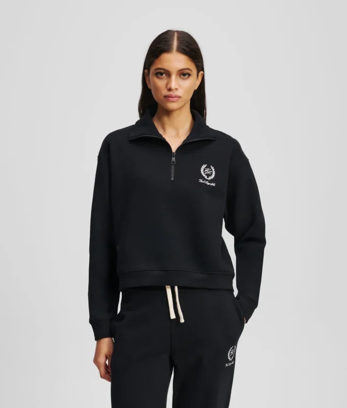 HOTEL KARL LOUNGEWEAR SWEAT À DEMI-ZIP HOTEL KARL LOUNGEWEAR SWEAT À DEMI-ZIP